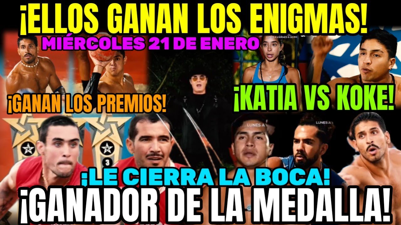 AVANCE CAP. 99 GANADOR DE LA MEDALLA VARONIL Y ENIGMAS MIÉRCOLES 21 DE ENERO EXATLÓN MÉXICO #exatlón