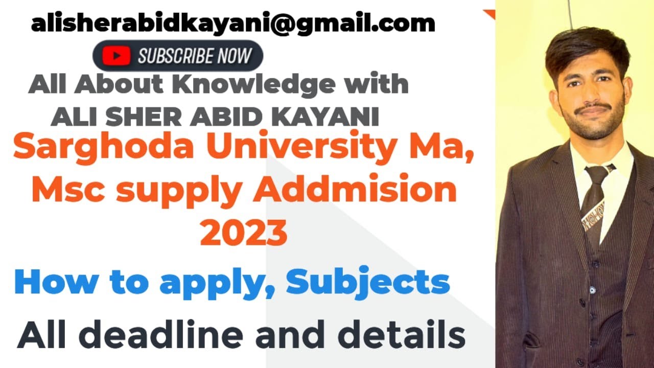 How to apply for MA MSC 2023 fresh and supply admission at Sargodha University#mamsc#mamscadmission