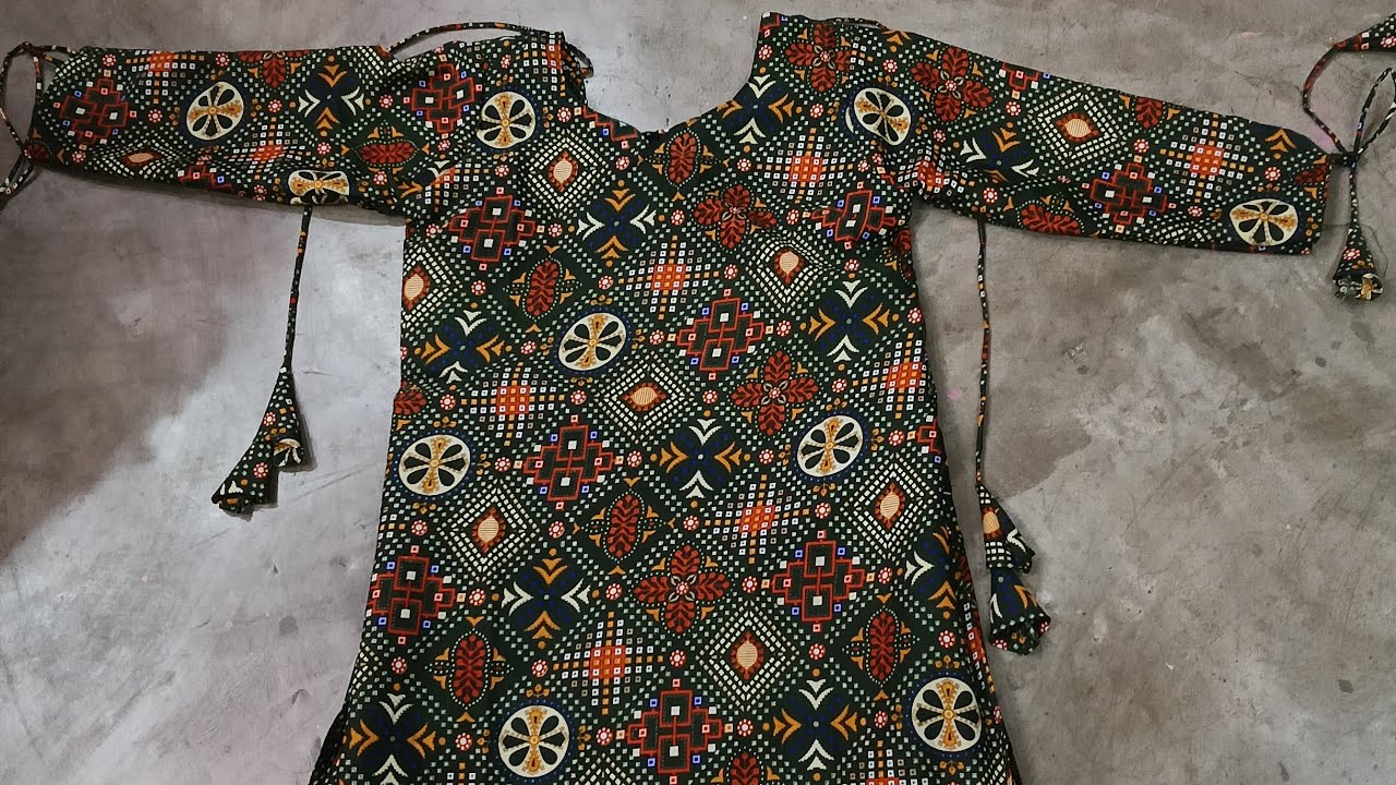 New Beautiful kurti cutting and stitching video #viral #simplelatkan #fashiondesign 