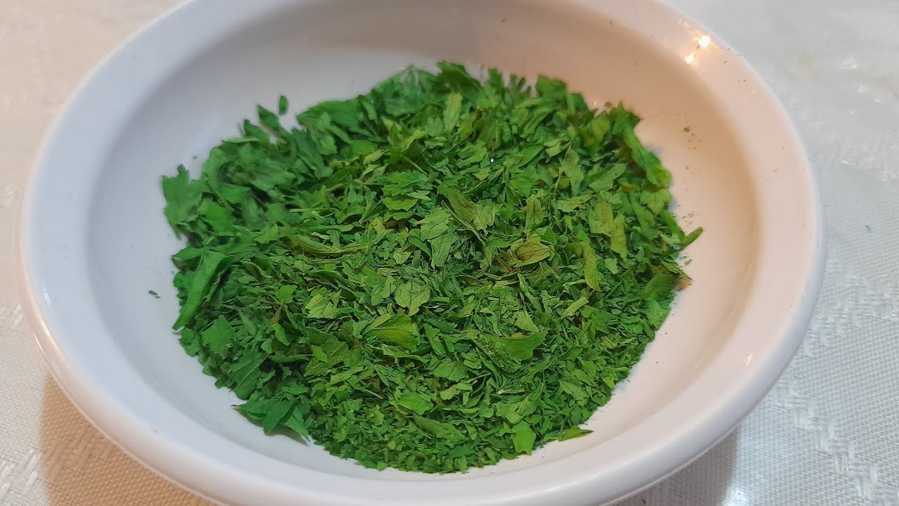 COMO DESHIDRATAR PEREJIL en Pocos Minutos | Perla recetas fáciles y caseras