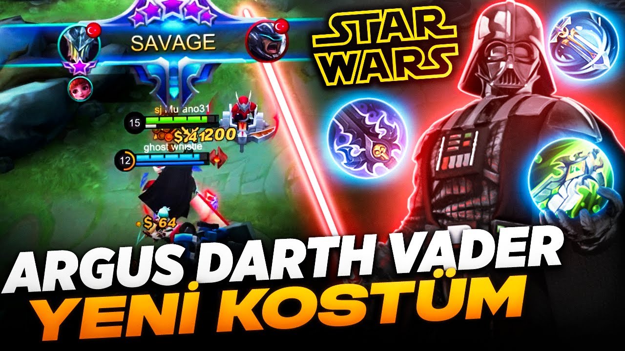 Аrgus Дарт Вейдер Star Wars Skin Savage Gameplay !! 🔥🔥 Mobile Legends 2021
