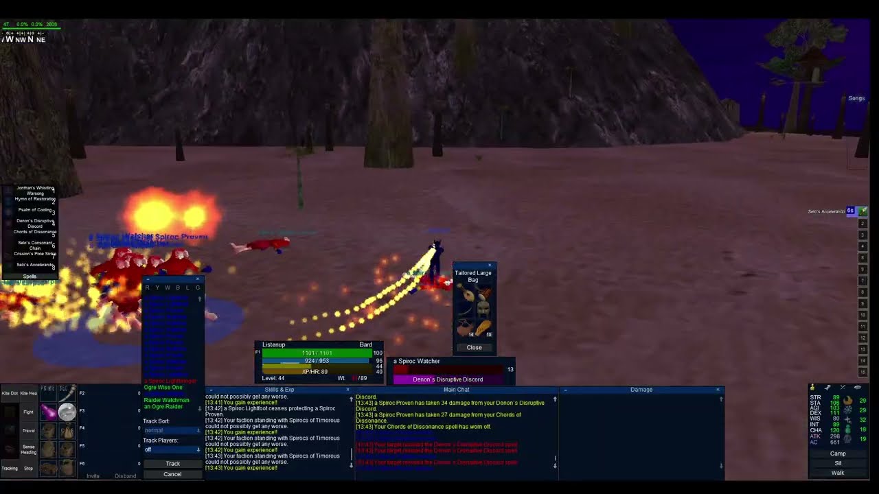 EverQuest Project Quarm | Bard Lvl 44 | Ep. 1 | Timorous Deep | Swam Kiting Spirocs