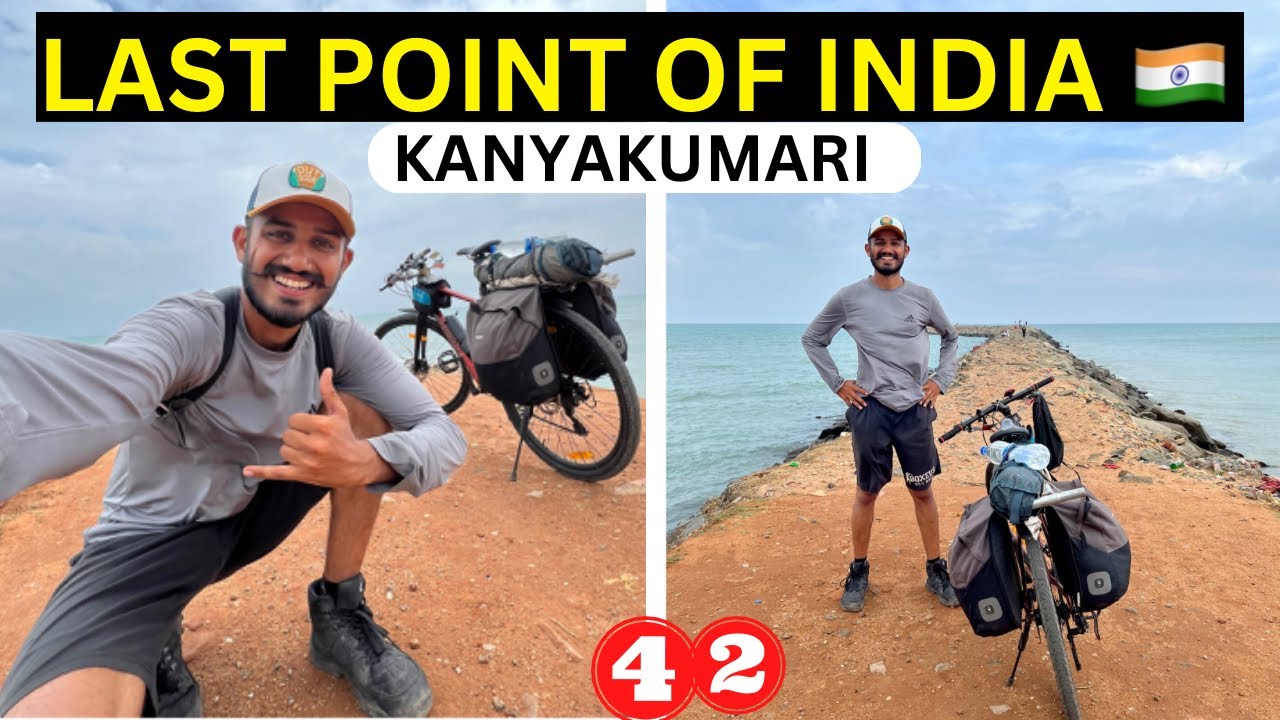 THE LAST POINT OF INDIA 🇮🇳 || KANYAKUMARI CYCLE RIDE || #kanyakumari #cycle #manibackpacker
