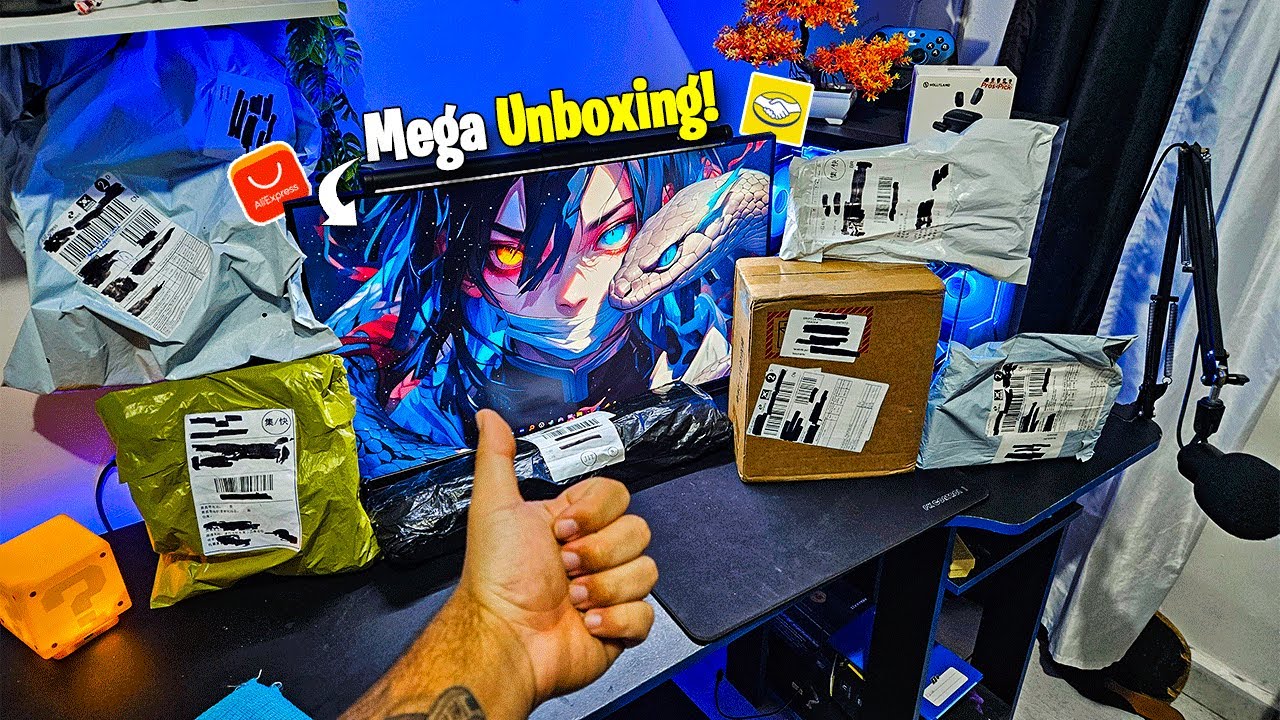 Mega Unboxing de Produtos do Aliexpress para Tunar o Setup!