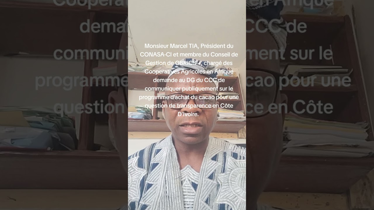 Le Président du CONASA-CI demande au DG du CCC de communiquer sur son programme d’achat. 