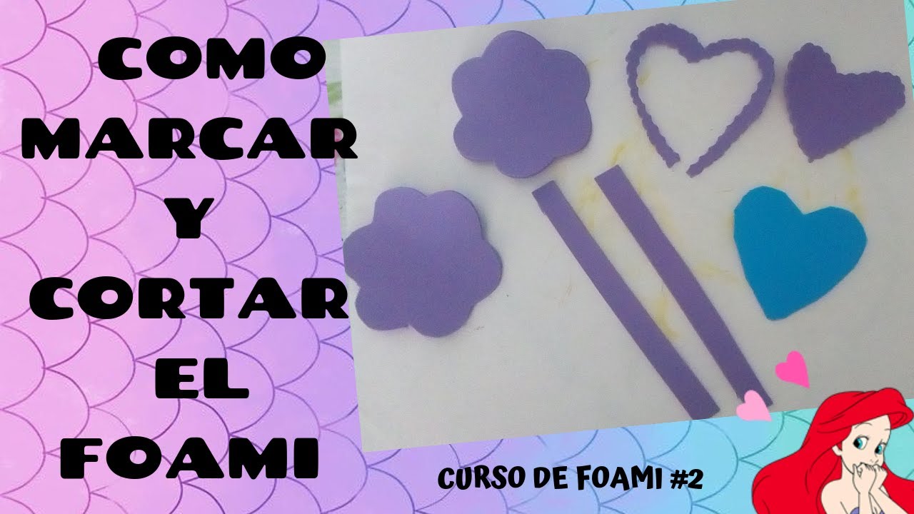 ✂️✏️ COMO MARCAR Y CORTAR FOAMI O GOMA EVA ✂️✏️