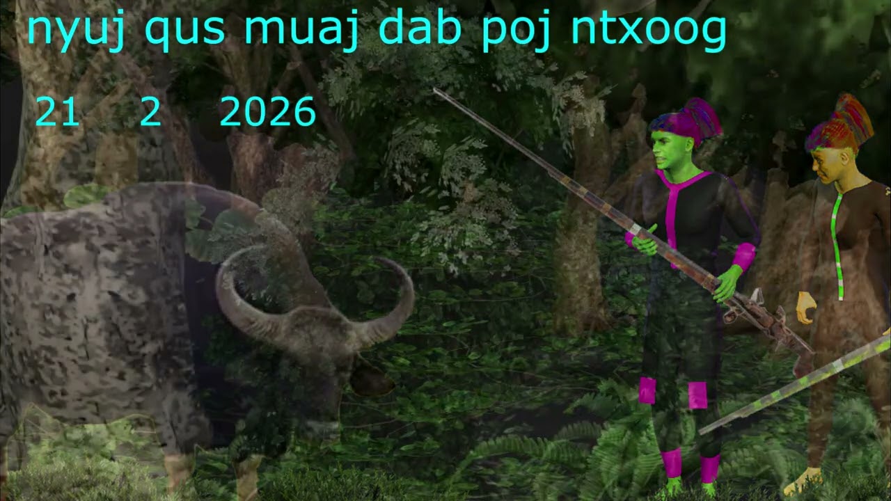 dab neeg y xaiv txiab ntsuab yuam tua nyuj qus muaj dab dab zai 21   2   2026