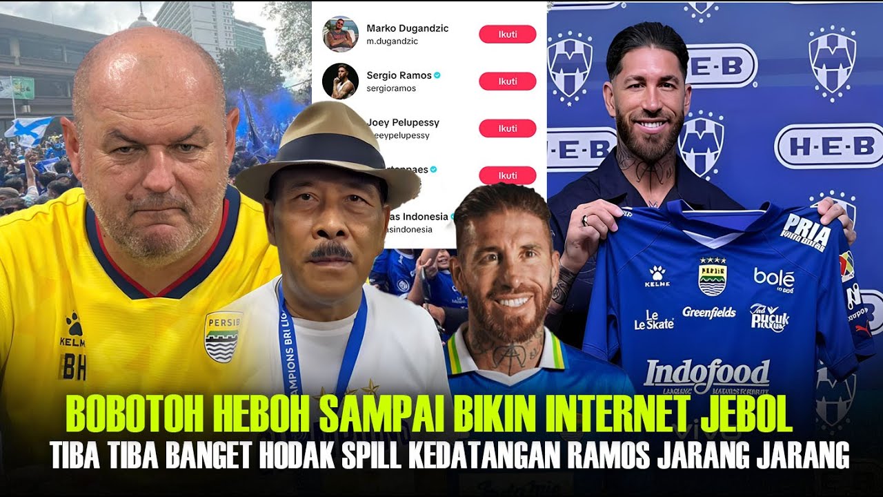 Internet JeboL!! Tiba" Bojan Hodak Keceplosan Spill Kedatangan Ramos ke Persib: Jelas Kode Sambutan?