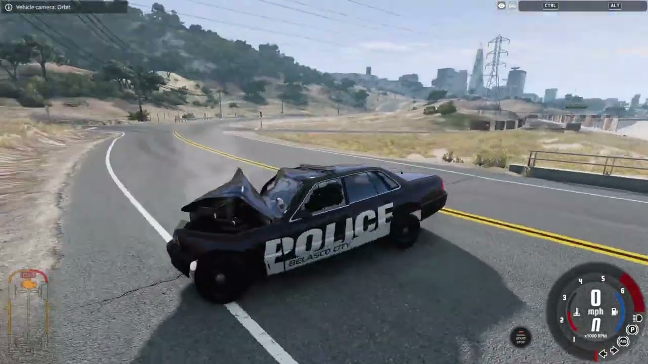 Realistic car crashes 4K gameplay