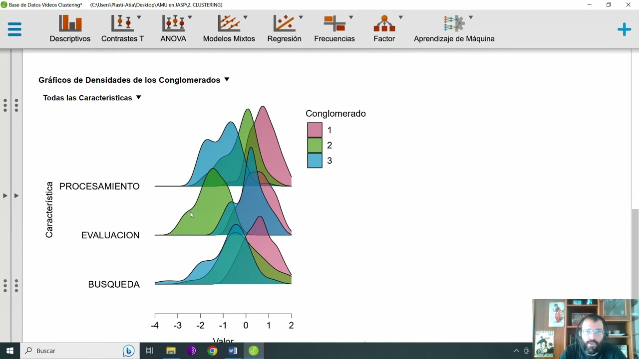 Análisis clustering (conglomerados) en software libre JASP