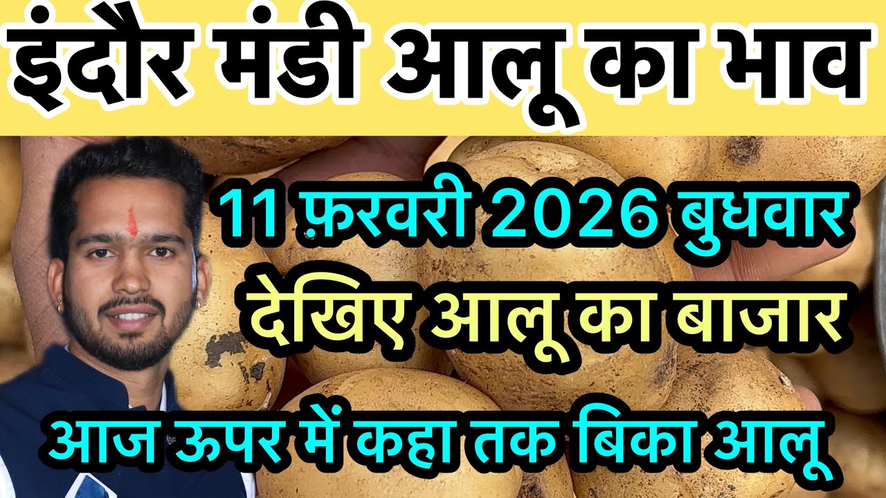 11 February 2026 indore Mandi aalu ka bhav 