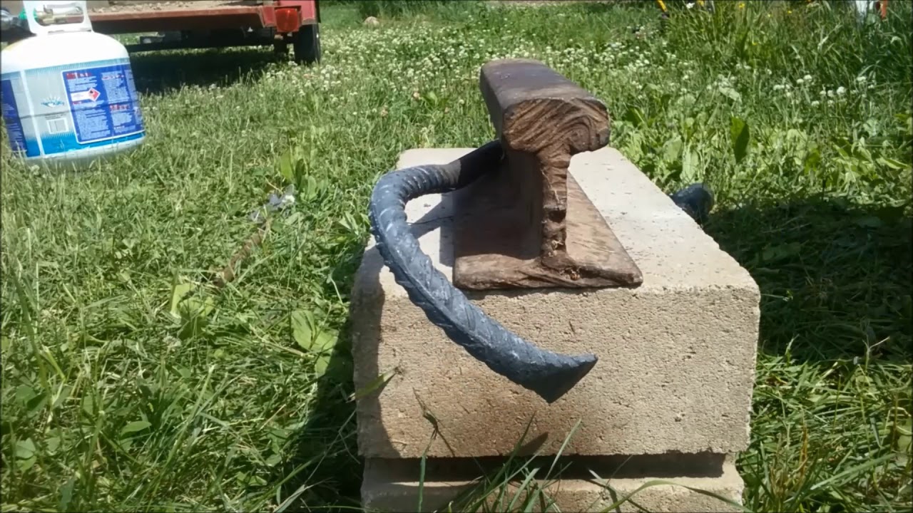 Forging A Crowbar From Rebar