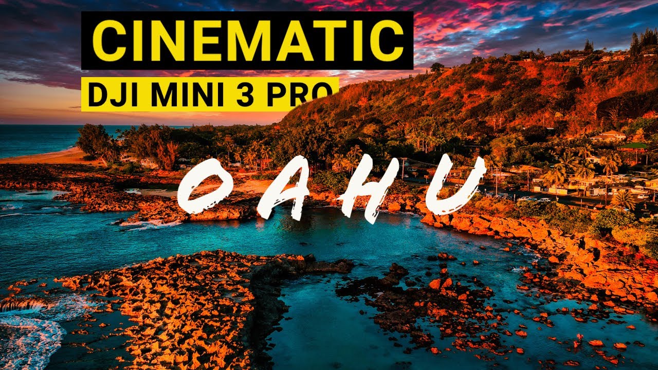 FLYING OVER OAHU (2022) + DJI MINI 3 PRO [4K HDR] - Honolulu to North Shore