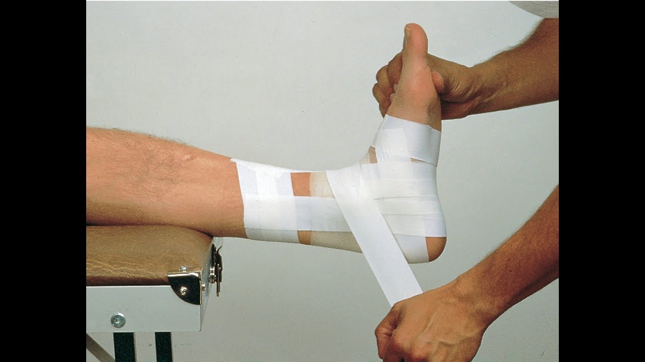 تربيط مفصل القدم مترجم عربي  Ankle taping basic By Dale reese