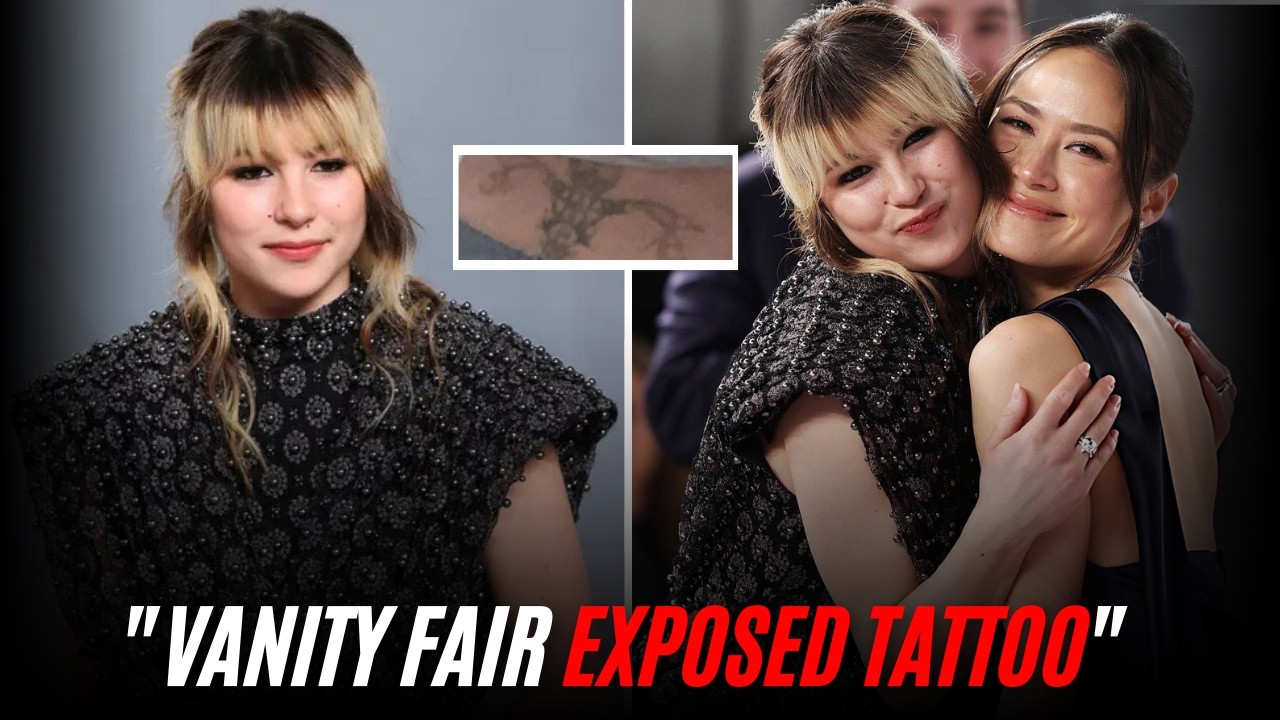 ALYSA Backless Dress At Vanity Fair Oscars Party - Tattoo She Got From Best Friend At 18 EXPOSED!