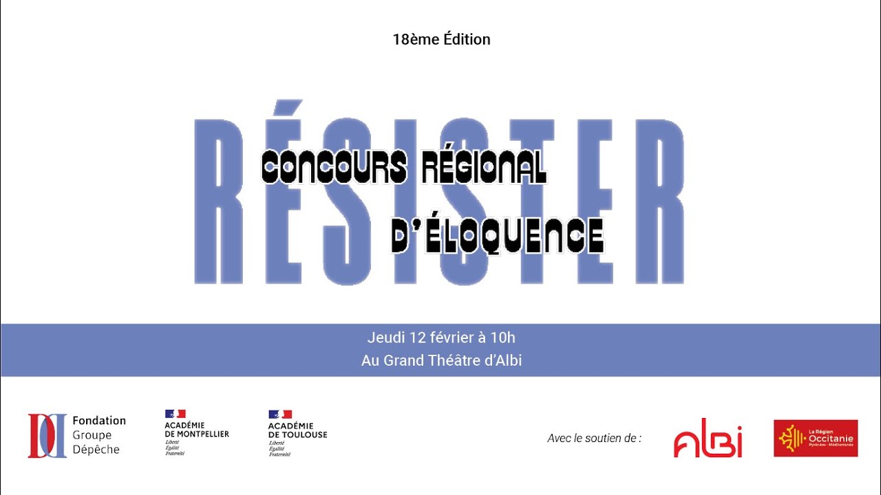 Finale - Concours régional d'Éloquence 2026