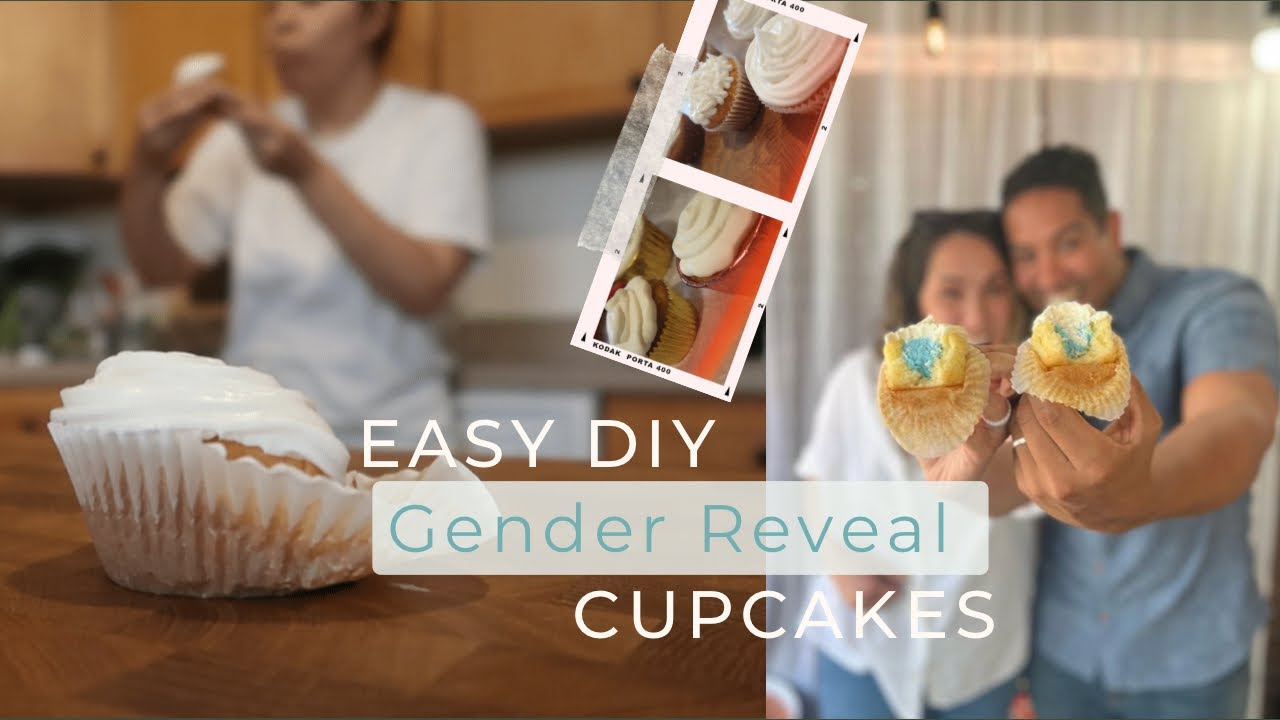 Gender Reveal Cupcakes DIY *it worked the first time | Simply Sherissa