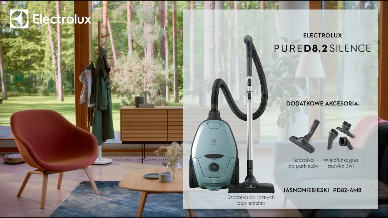 Odkurzacz Pure D8.2 Silence. Cicha moc odkurzania. PD82-4MB.