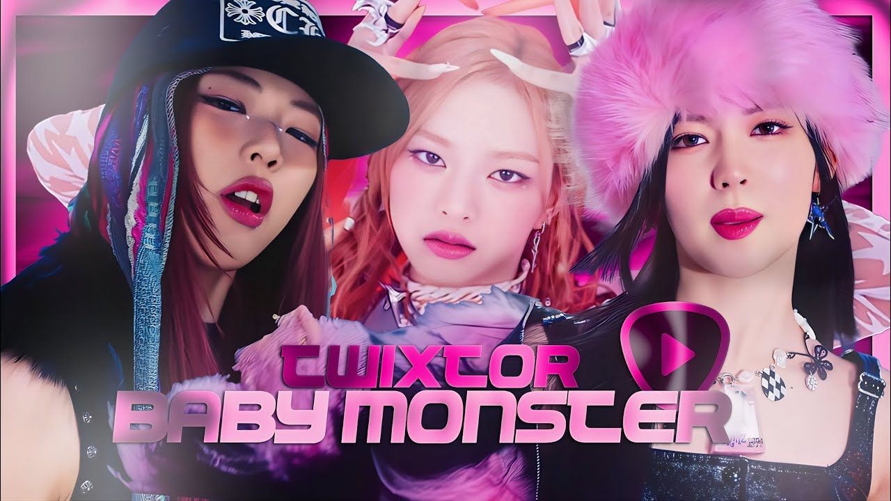 TWIXTOR CLIPS 4K BABYMONSTER BATTER UP MV