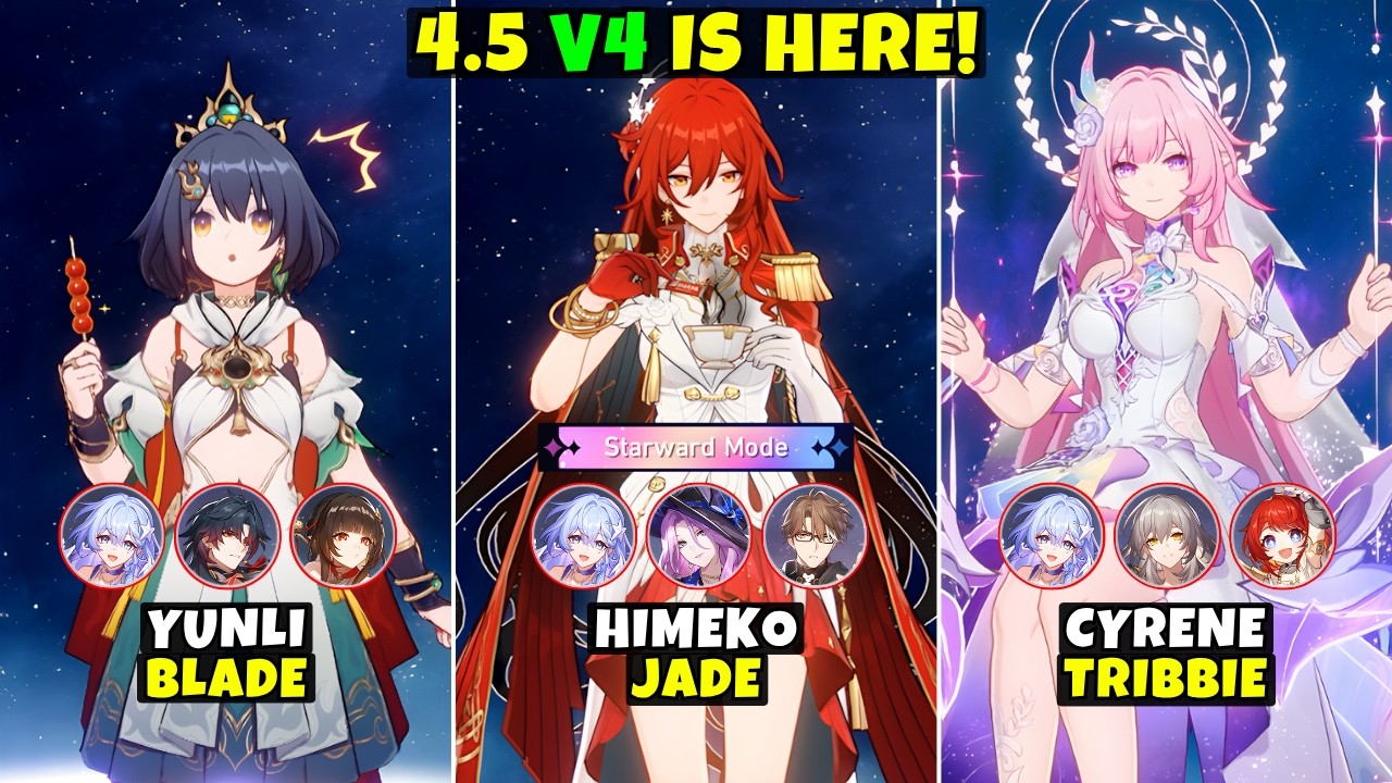 [V4] Robin Summeretto x E0S1 Teams - Yunli, Cyrene, & Himeko Nova vs Starward Pure Fiction | HSR 4.5