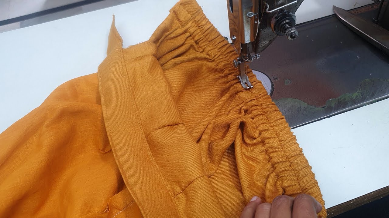 पलाजो में इलास्टिक लगाने का सबसे सटीक और आसान तरीक़ा | how to attach elastic in plazo easily