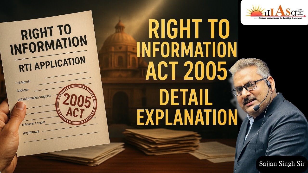 Right to Information Act 2005!!!!!! Detail Explanation.... @Iiiasa_ias @Pratapsajjan