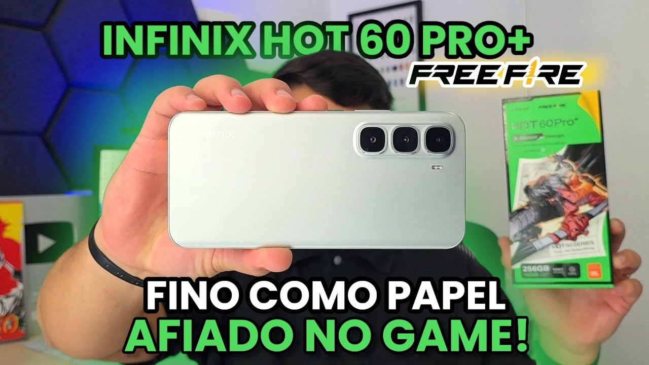 O CELULAR GAMER BARATO DO FREE FIRE - INFINIX HOT 60 PRO+ 
