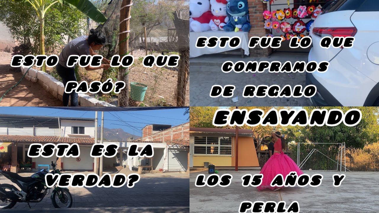 Contándole las cosas como son 😏￼ mostrando el ensayo de los 15 años de perla💃