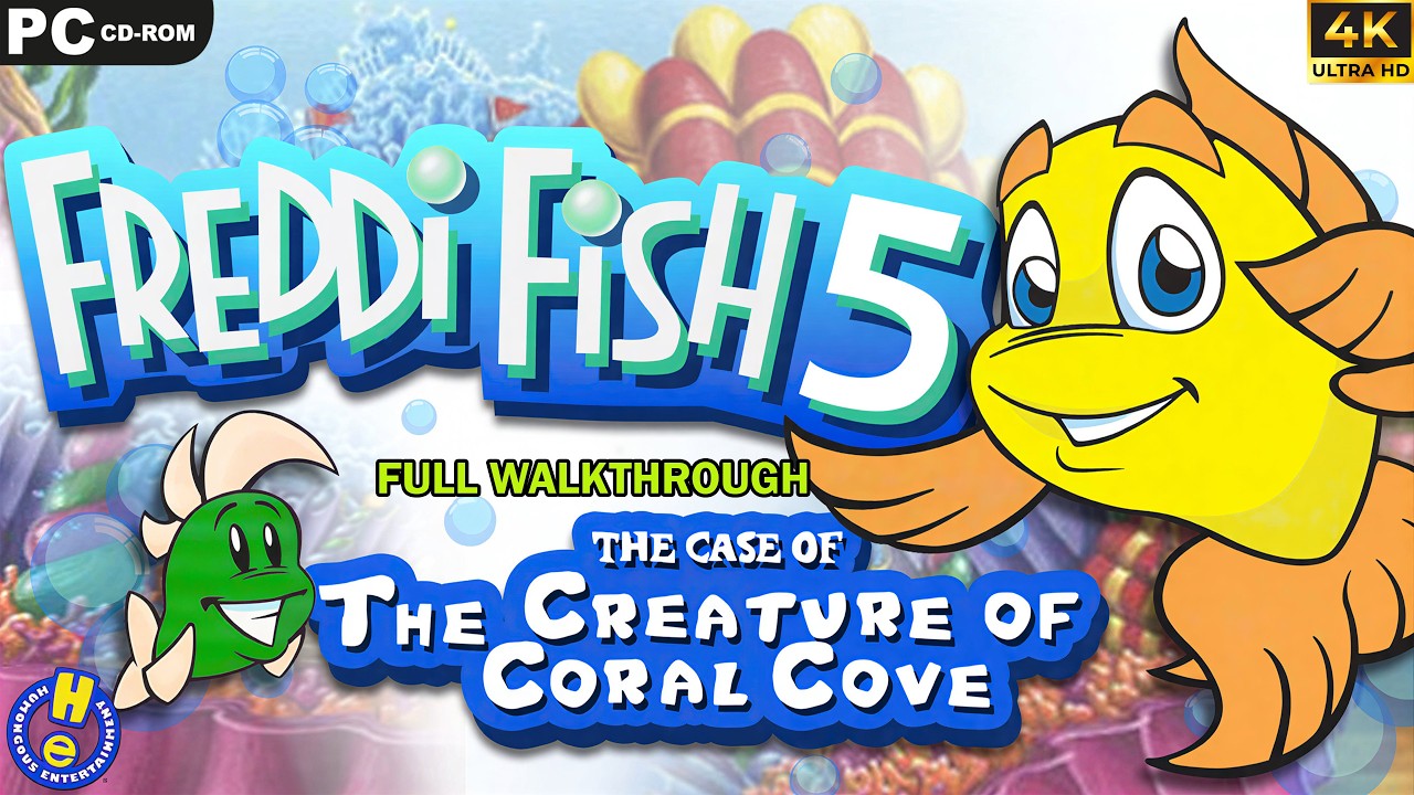 Freddi Fish 5: The Case of the Creature of Coral Cove [PC] - 4K UHD - No Commentary 