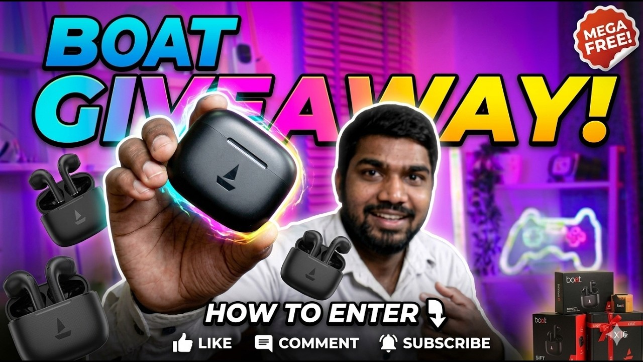 BoAt Airdopes  GIVEAWAY |  Under 1000 #giveawaylivefree  @TechnicalGuruji
