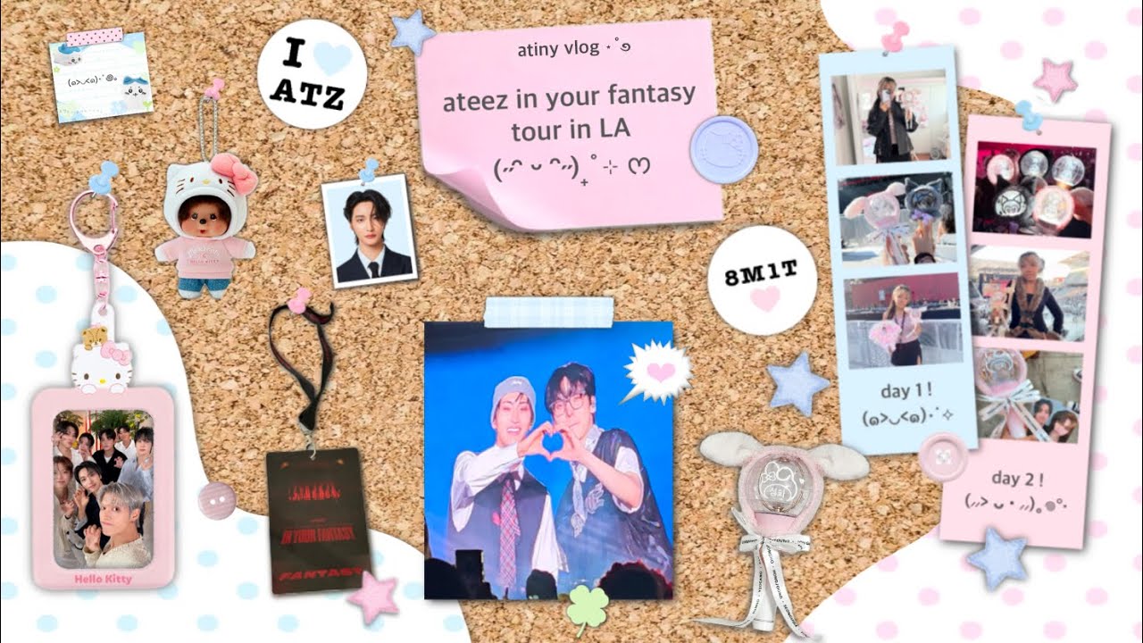 atiny vlog ♡ | ATEEZ in your fantasy tour in LA day 1 & 2 ⋆˚✿˖°