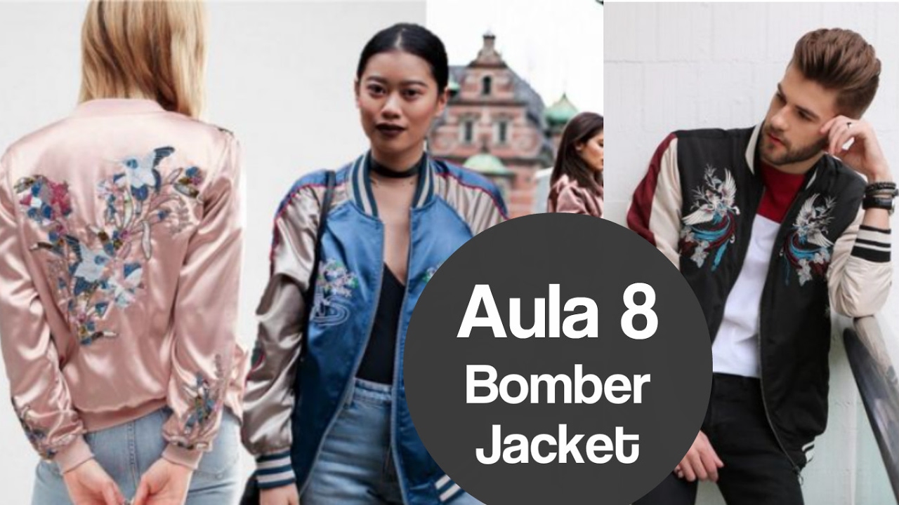 Aula 8 molde bomber jacket Alana Santos Blogger