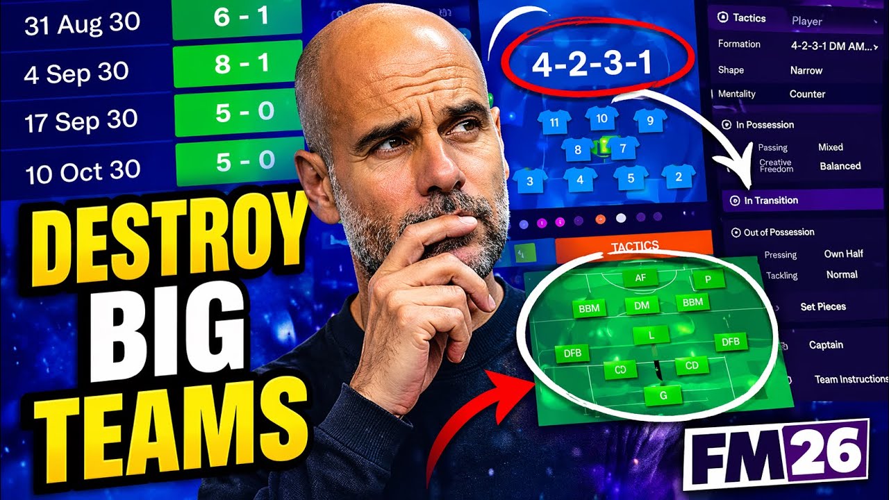 UNBEATABLE FM26 MOBILE TACTICS THAT DESTROYS EVERY BIG TEAMS