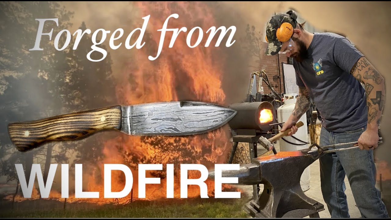 Forged from Wildfire | Making a Knife from Chainsaw | 4K