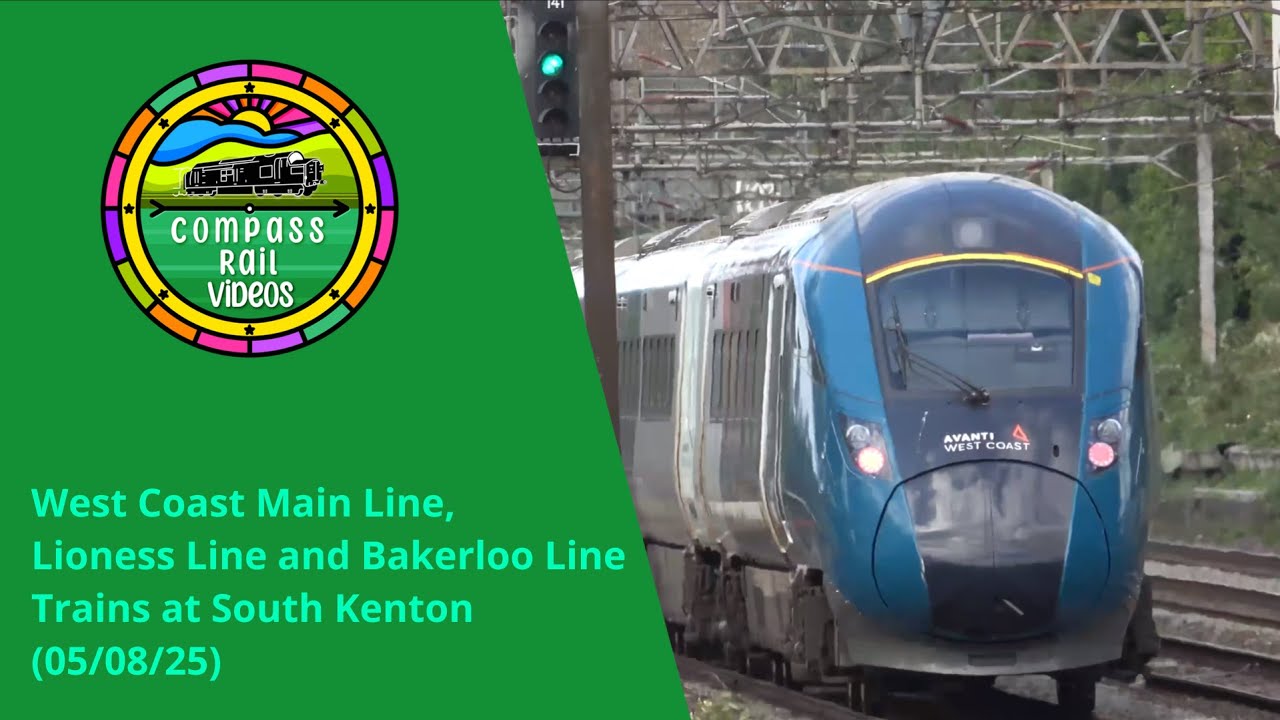 Trains at South Kenton, WCML, Lioness Line & Bakerloo Line (05/08/25)