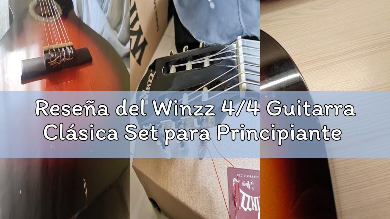 Reseña del Winzz 4/4 Guitarra Clásica Set para Principiante - Kit de Guitarra Española de 39 Pulgada