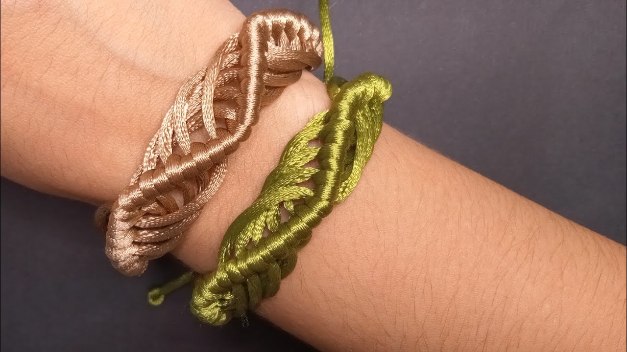 Como fazer pulseira Macrame Zig Zag/Tutorial passo a passo