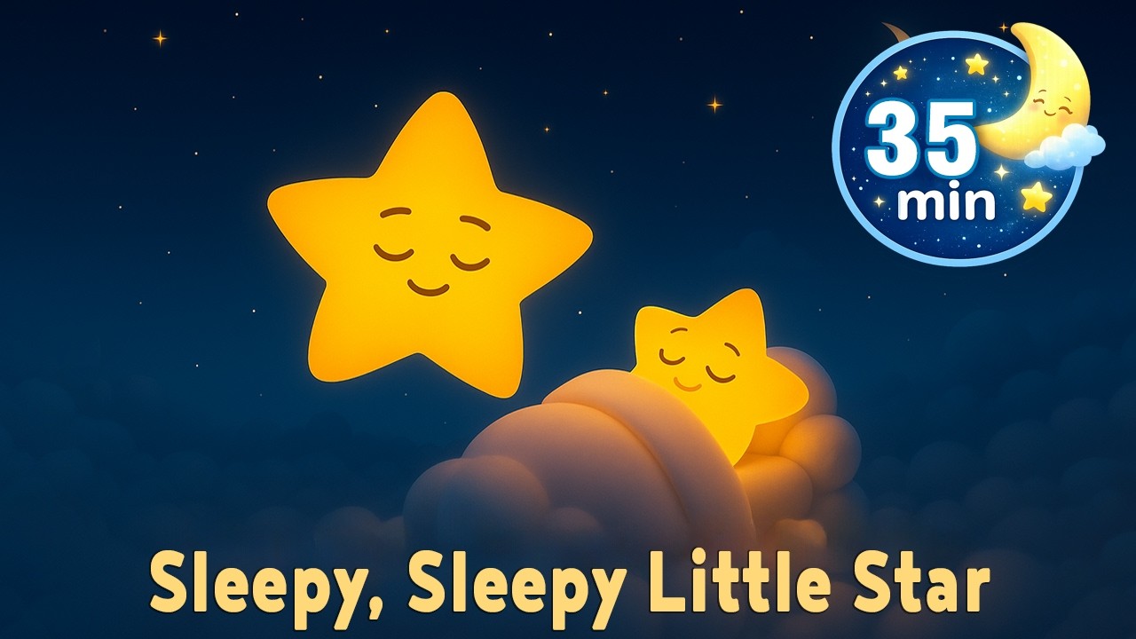 Sleepy, Sleepy Little Star ⭐ 30 Minute Baby Lullaby | Calm Bedtime Music for Kids | DodoLand