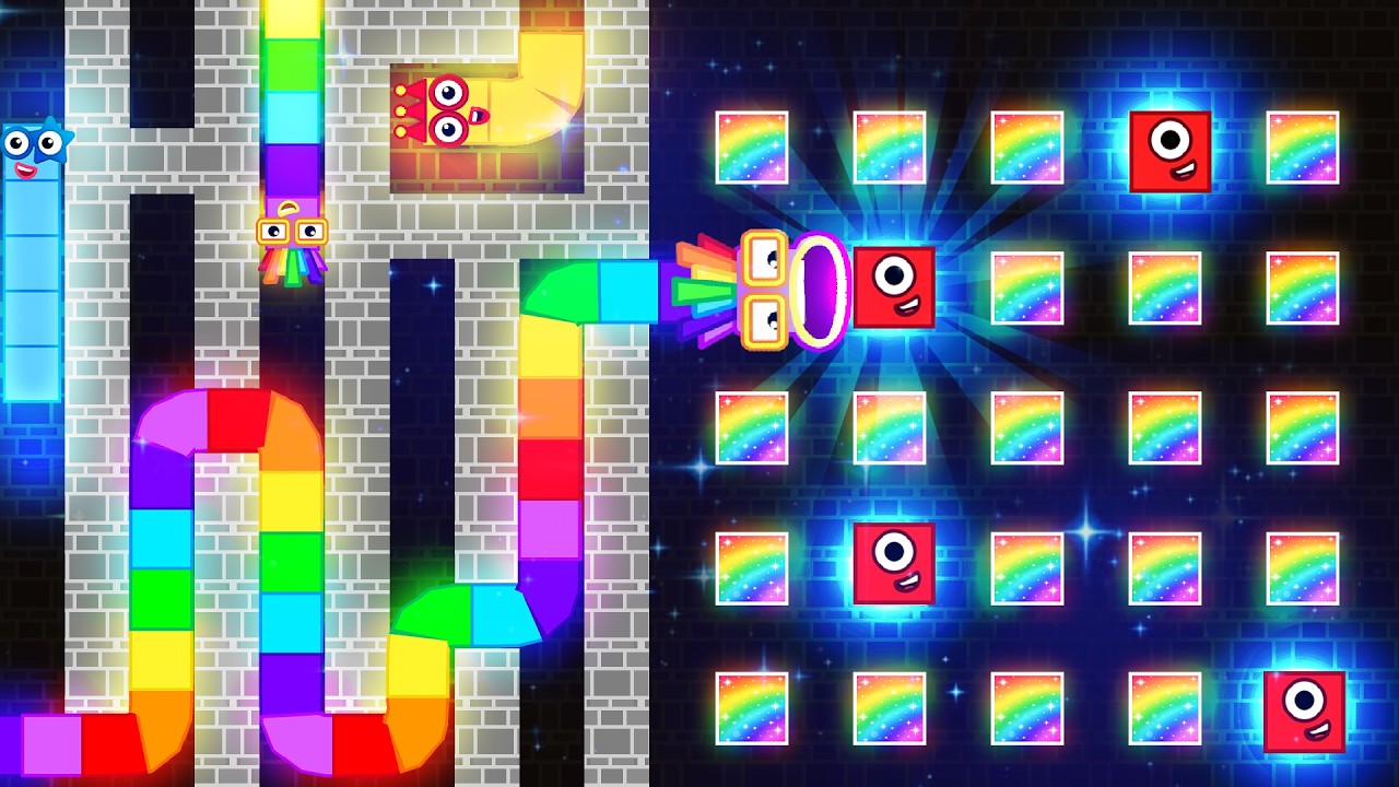 Ultimate Numberblocks Snake in the Apple Worm Maze Mayhem ( Part 2) | Pattern Palace