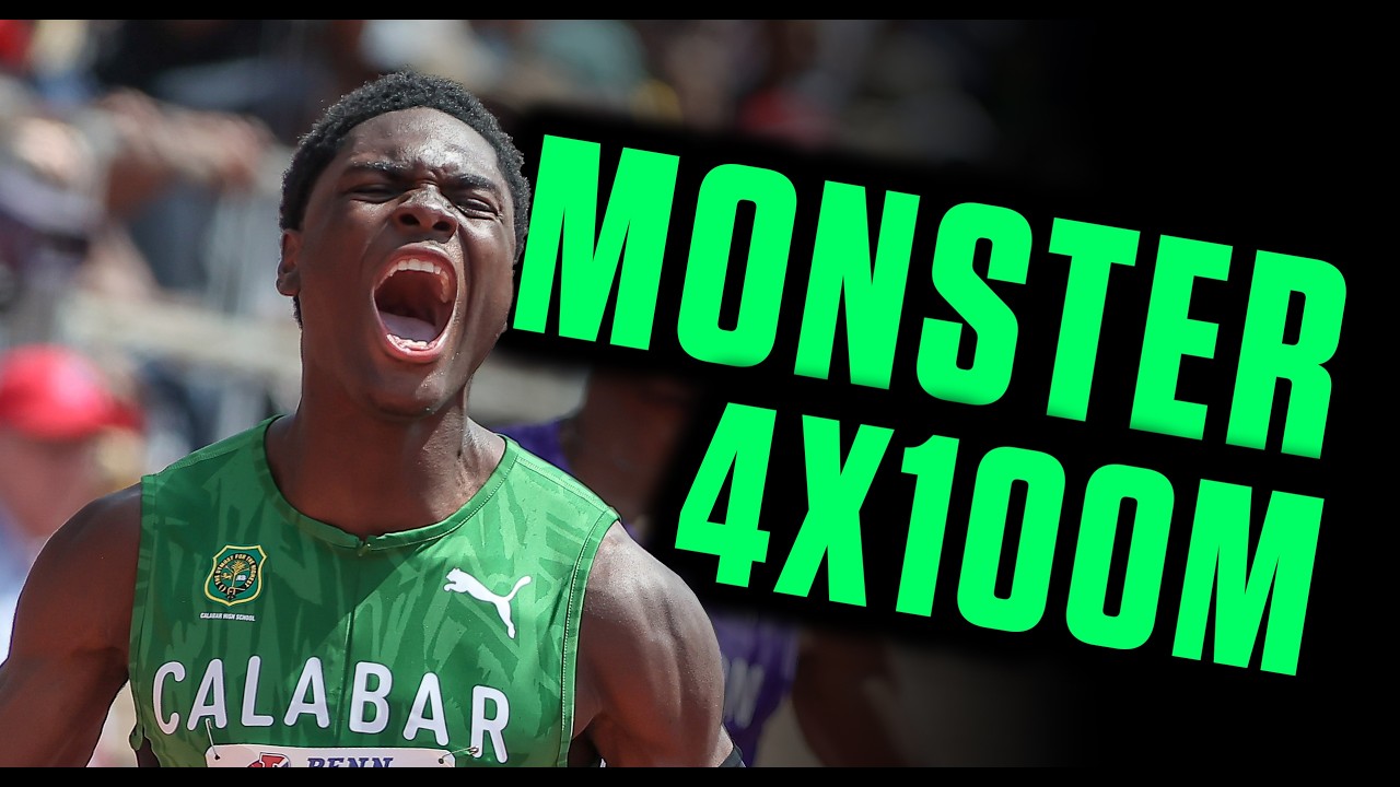 HS Team SOARS To 39.79 4x100m At The Penn Relays