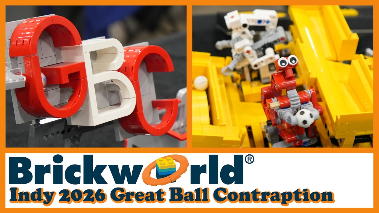 Lego Great Ball Contraption at Brickworld Indianapolis 2026 (Full Lego GBC Layout)