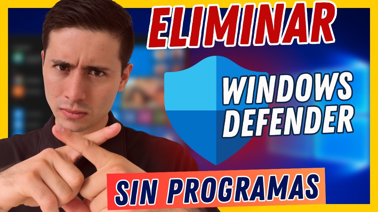 Eliminar WINDOWS DEFENDER Windows 10 Para Siempre Sin Programas 🚀⚙, Quitar Defender Permanente ✔️👌