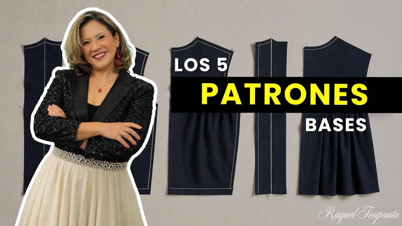 Los 5 Patrones Base que Aprenderás en el Libro | Patronaje con 4 Medidas
