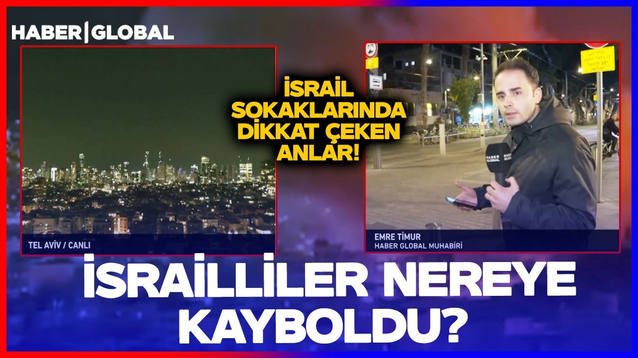 İsrail'den Canlı Yayında Dikkat Çeken Anlar! İsrailliler Nereye Kayboldu?