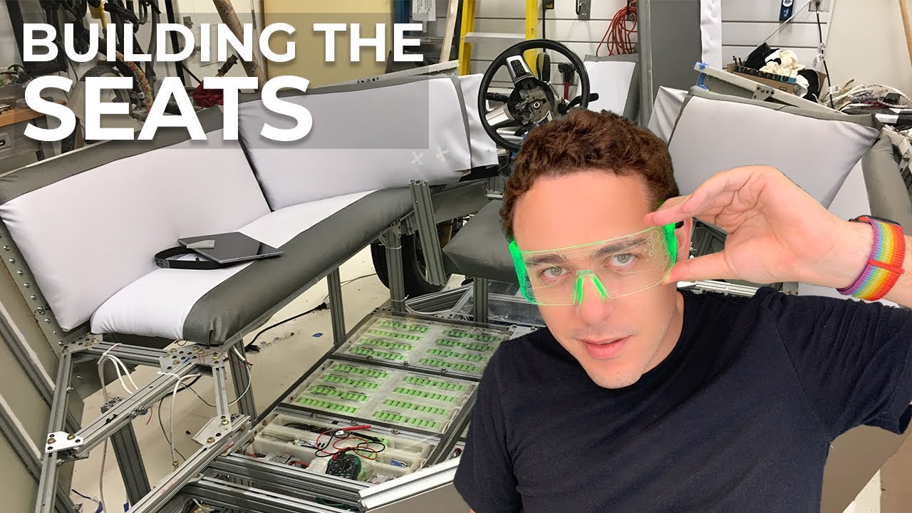 How to build the seats - EP8: Building Enterguise an Electric Art Car for Burning Man DIY
