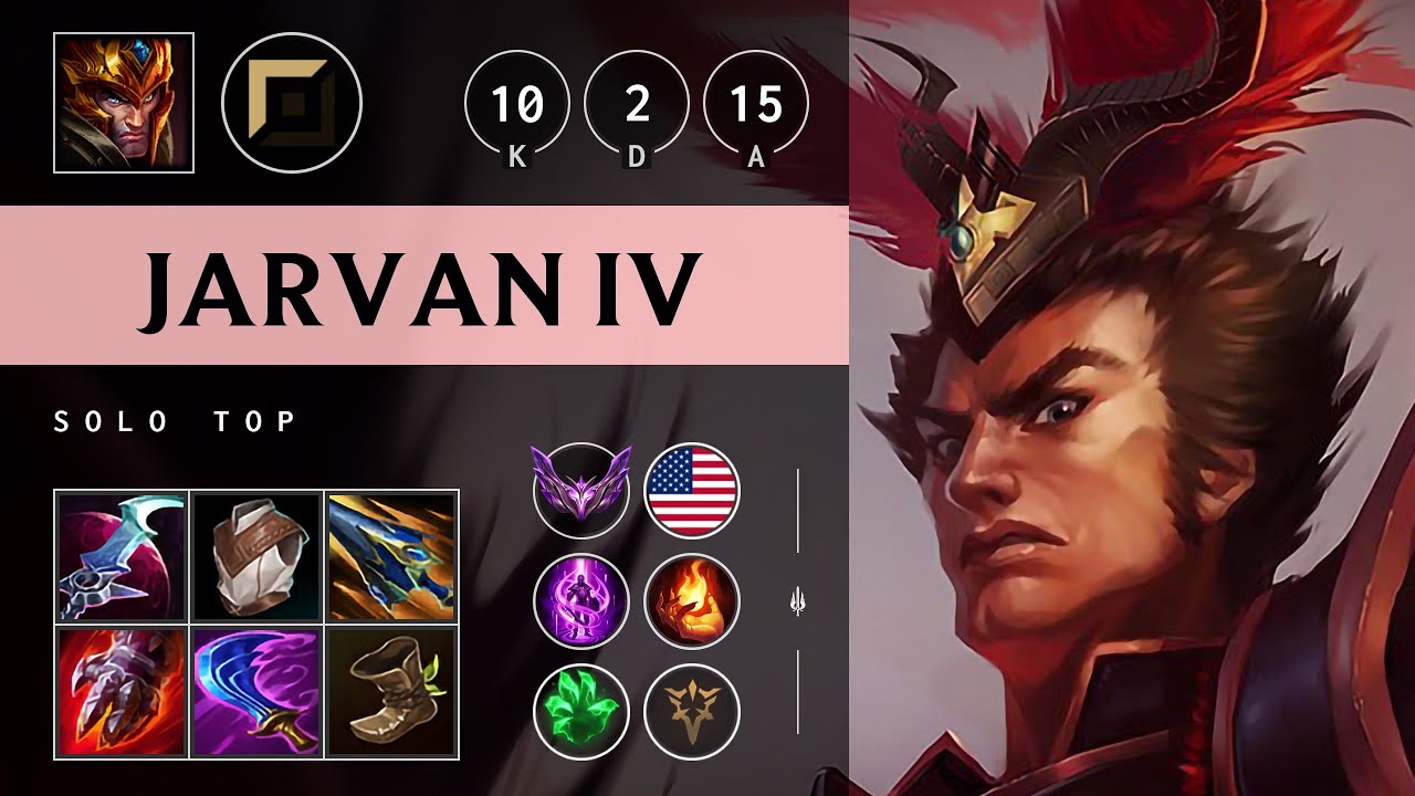 Jarvan IV Top vs Jax: Legendary - NA Master Patch 14.18