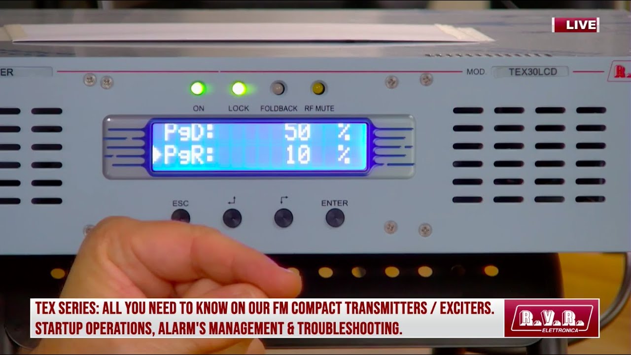TEX Exciter / Compact Transmitter Startup Operations.
