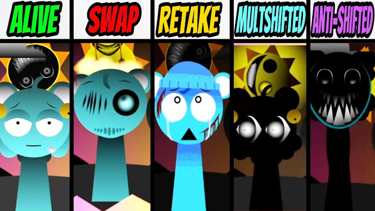 Sprunki Double date shifted Vs Alive Vs Swap Vs Retake Vs Multshifted Vs Anti Shifted