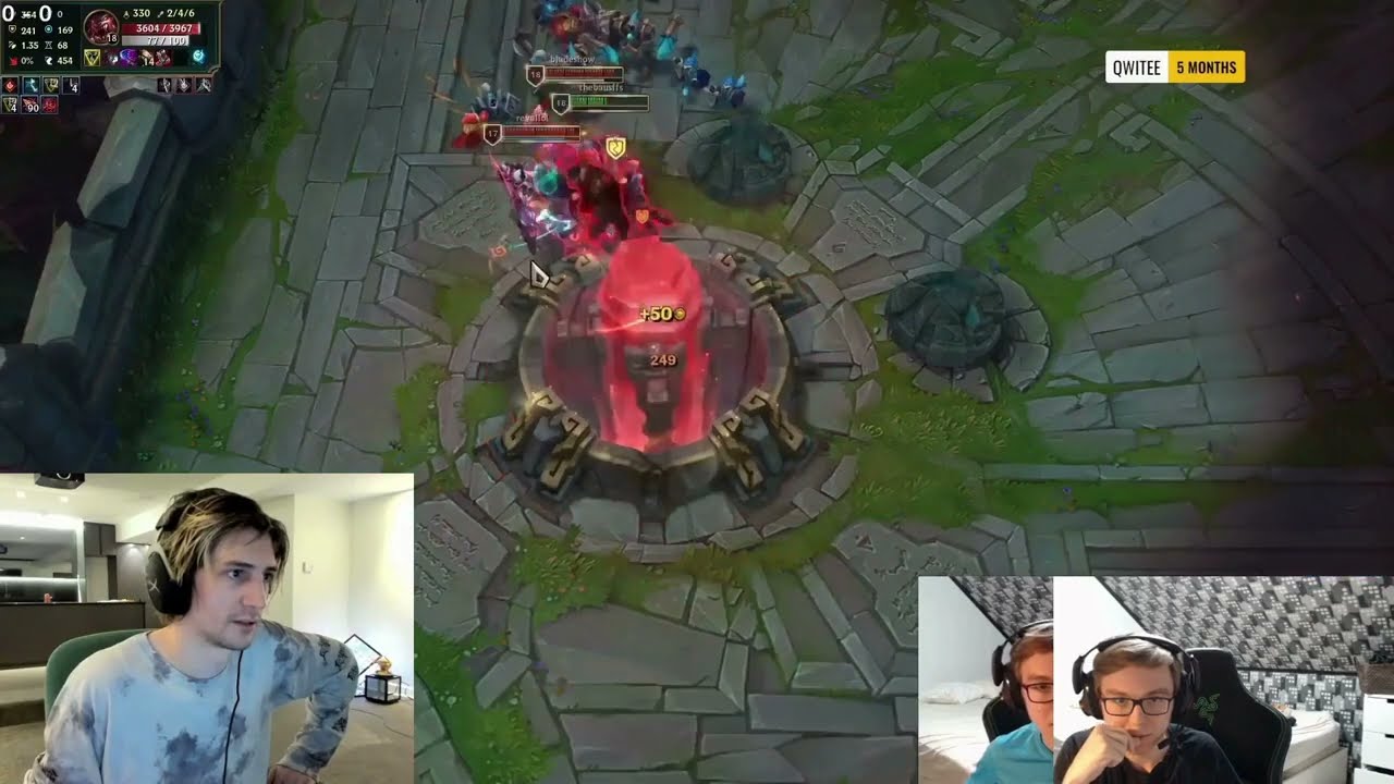 Thebausffs reacts to XQC..👀 - League of Legends #lolclips #xqc