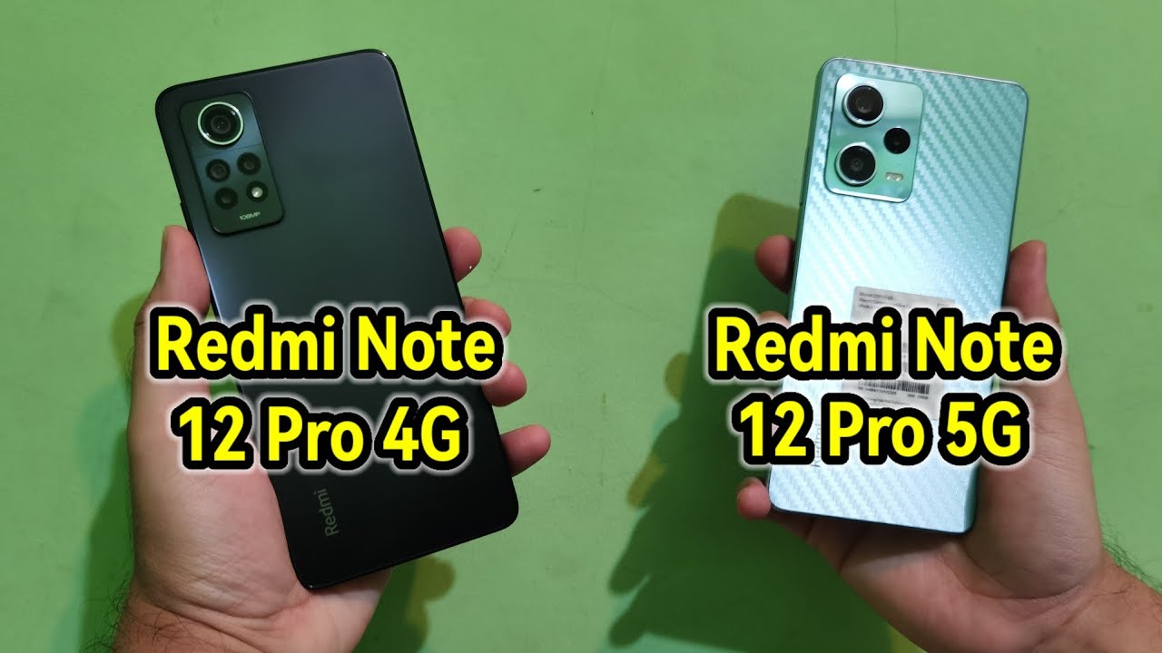 Redmi Note 12 Pro 4G VS Redmi Note 12 Pro 5G Kamera Versus Compare Test